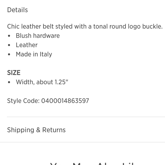 Mario Valentino Belt - Picture 10 of 11